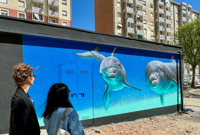 Street art, il nuovo murale d'autore nel quartiere Aler 