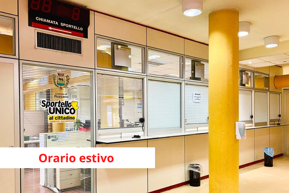 Chiusure e orari estivi degli uffici comunali e dei servizi di pubblica utilità